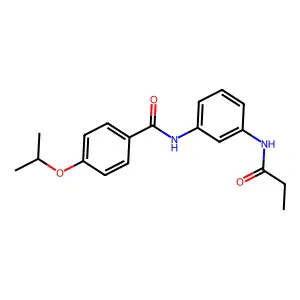 4-isopropoxy-N-[3-(propionylamino)phenyl]benzamide structure