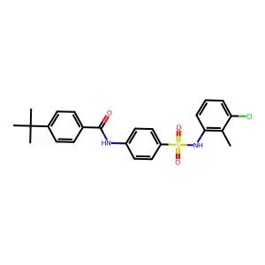 4-tert-butyl-N-[4-[(3-chloro-2-methylphenyl)sulfamoyl]phenyl]benzamide structure