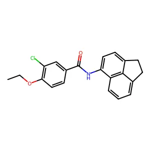 3-chloro-N-(1,2-dihydroacenaphthylen-5-yl)-4-ethoxybenzamide structure