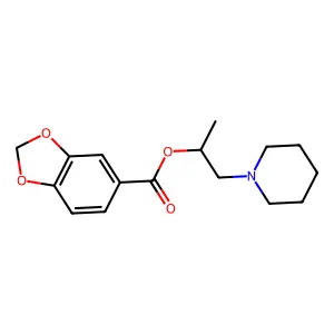 1-(Piperidin-1-yl)propan-2-yl 1,3-benzodioxole-5-carboxylate structure