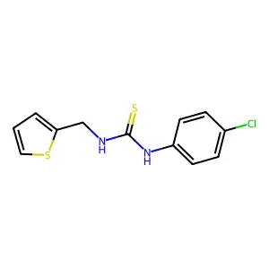 1-(4-Chlorophenyl)-3-(thiophen-2-ylmethyl)thiourea structure