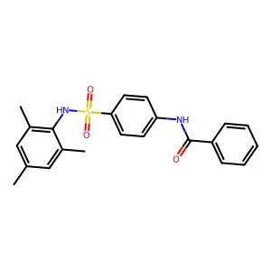 N-{4-[(mesitylamino)sulfonyl]phenyl}benzamide structure