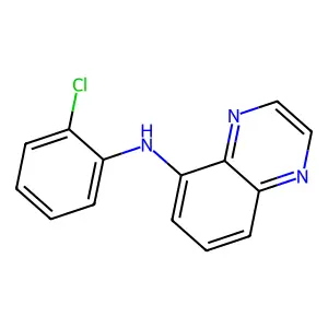 N-(2-chlorophenyl)quinoxalin-5-amine structure
