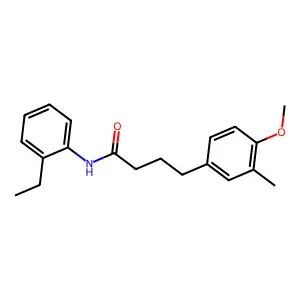 N-(2-ethylphenyl)-4-(4-methoxy-3-methylphenyl)butanamide structure