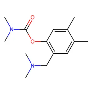 2-[(Dimethylamino)methyl]-4,5-dimethylphenyl dimethylcarbamate structure