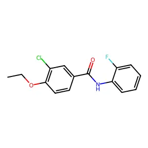 3-chloro-4-ethoxy-N-(2-fluorophenyl)benzamide structure
