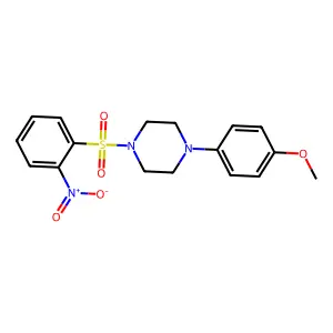 1-(4-Methoxyphenyl)-4-(2-nitrophenyl)sulfonylpiperazine structure