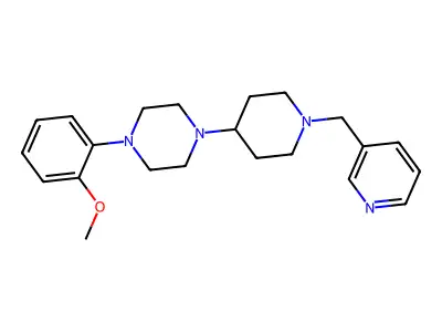 1-(2-Methoxyphenyl)-4-[1-(pyridin-3-ylmethyl)piperidin-4-yl]piperazine structure