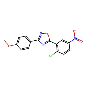 5-(2-Chloro-5-nitrophenyl)-3-(4-methoxyphenyl)-1,2,4-oxadiazole structure