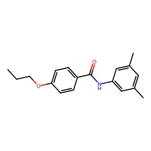 N-(3,5-dimethylphenyl)-4-propoxybenzamide structure