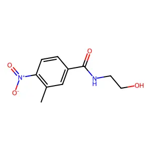 N-(2-hydroxyethyl)-3-methyl-4-nitrobenzamide structure