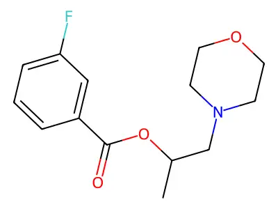 1-Methyl-2-(4-morpholinyl)ethyl 3-fluorobenzoate structure