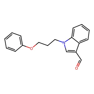 1-(3-phenoxypropyl)-1H-indole-3-carbaldehyde structure