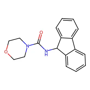 N-(9H-fluoren-9-yl)morpholine-4-carboxamide structure