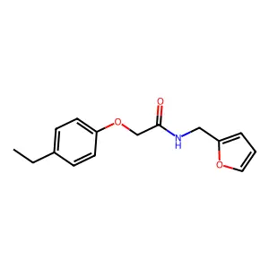 2-(4-ethylphenoxy)-N-(furan-2-ylmethyl)acetamide structure