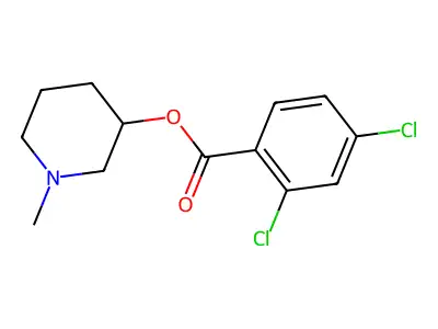 1-Methylpiperidin-3-yl 2,4-dichlorobenzoate structure
