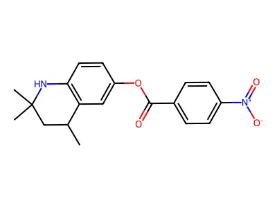 2,2,4-Trimethyl-1,2,3,4-tetrahydroquinolin-6-yl 4-nitrobenzoate structure