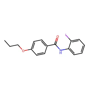N-(2-iodophenyl)-4-propoxybenzamide structure