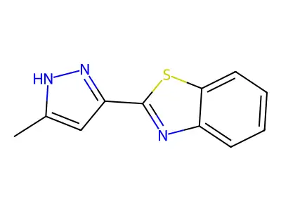 2-(5-Methyl-1H-pyrazol-3-yl)benzo[d]thiazole structure