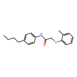 N-(4-butylphenyl)-2-(2-methylphenoxy)acetamide structure