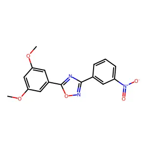 5-(3,5-Dimethoxyphenyl)-3-(3-nitrophenyl)-1,2,4-oxadiazole structure