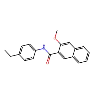 N-(4-ethylphenyl)-3-methoxynaphthalene-2-carboxamide structure