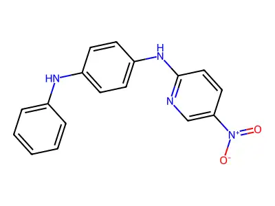 4-N-(5-nitropyridin-2-yl)-1-N-phenylbenzene-1,4-diamine structure