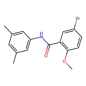 5-bromo-N-(3,5-dimethylphenyl)-2-methoxybenzamide structure