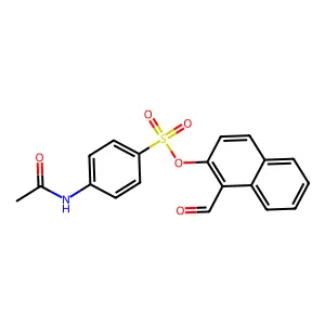 1-Formylnaphthalen-2-yl 4-(acetylamino)benzenesulfonate structure