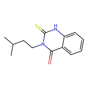 3-(3-Methylbutyl)-2-sulfanyl-3,4-dihydroquinazolin-4-one structure