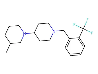 3-Methyl-1'-[2-(trifluoromethyl)benzyl]-1,4'-bipiperidine structure