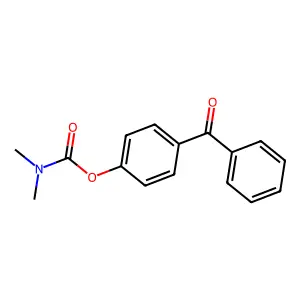 4-benzoylphenyl N,N-dimethylcarbamate structure