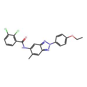 2,3-dichloro-N-[2-(4-ethoxyphenyl)-6-methylbenzotriazol-5-yl]benzamide structure