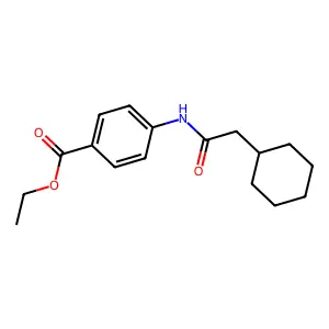 Ethyl 4-[(cyclohexylacetyl)amino]benzoate structure