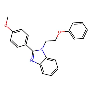 2-(4-methoxyphenyl)-1-(2-phenoxyethyl)-1H-benzimidazole structure