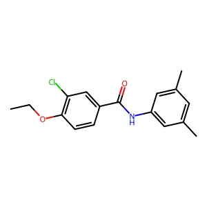 3-chloro-N-(3,5-dimethylphenyl)-4-ethoxybenzamide structure