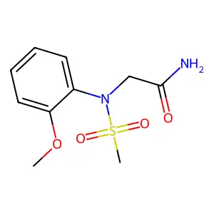 2-(2-methoxy-N-methylsulfonylanilino)acetamide structure