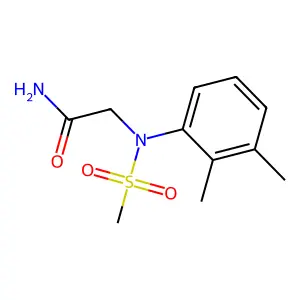 2-(2,3-dimethyl-N-methylsulfonylanilino)acetamide structure