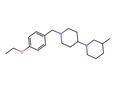 1-[(4-Ethoxyphenyl)methyl]-4-(3-methylpiperidin-1-yl)piperidine structure