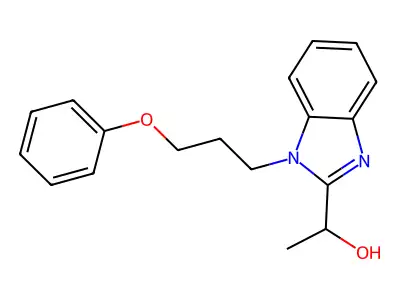 1-[1-(3-Phenoxypropyl)benzimidazol-2-yl]ethanol structure