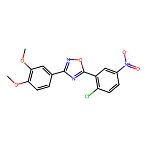 5-(2-Chloro-5-nitrophenyl)-3-(3,4-dimethoxyphenyl)-1,2,4-oxadiazole structure