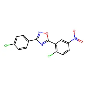 5-(2-Chloro-5-nitrophenyl)-3-(4-chlorophenyl)-1,2,4-oxadiazole structure