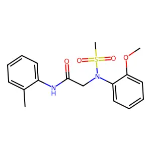 2-(2-methoxy-N-methylsulfonylanilino)-N-(2-methylphenyl)acetamide structure