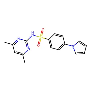 N-(4,6-dimethyl-2-pyrimidinyl)-4-(1H-pyrrol-1-yl)benzenesulfonamide structure