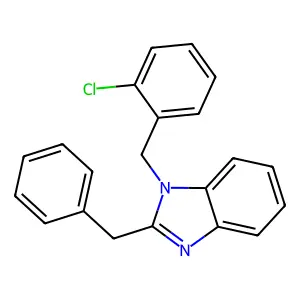 2-benzyl-1-(2-chlorobenzyl)-1H-benzimidazole structure