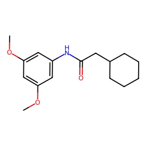 2-cyclohexyl-N-(3,5-dimethoxyphenyl)acetamide structure