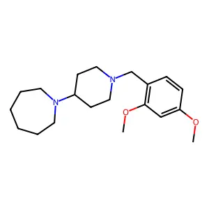 1-[1-(2,4-Dimethoxybenzyl)piperidin-4-yl]azepane structure