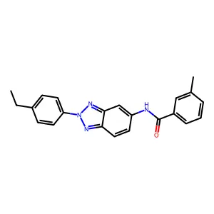 N-[2-(4-ethylphenyl)benzotriazol-5-yl]-3-methylbenzamide structure