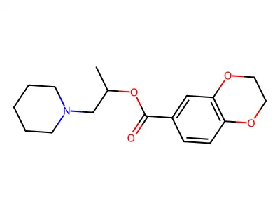1-(Piperidin-1-yl)propan-2-yl 2,3-dihydro-1,4-benzodioxine-6-carboxylate structure
