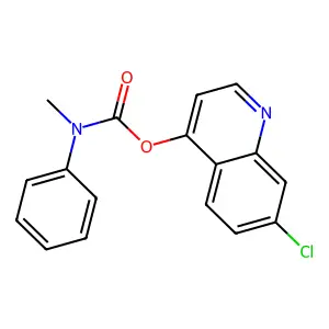 7-Chloro-4-quinolinyl methyl(phenyl)carbamate structure